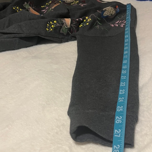 Boden Bird Embroidered Gray Sweater Small - Picture 13 of 16